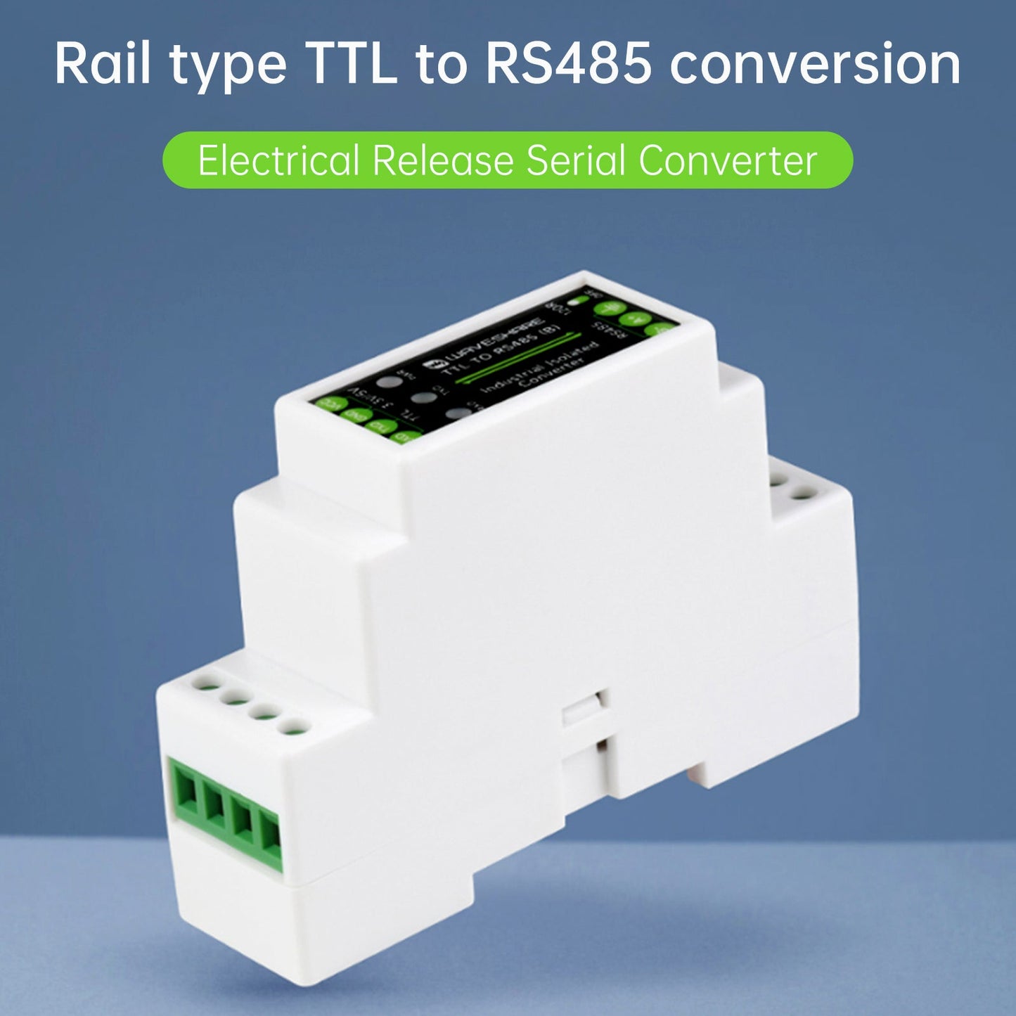 Modulo di isolamento elettrico da TTL a RS485 Convertitore seriale su guida DIN Protezione da sovratensioni