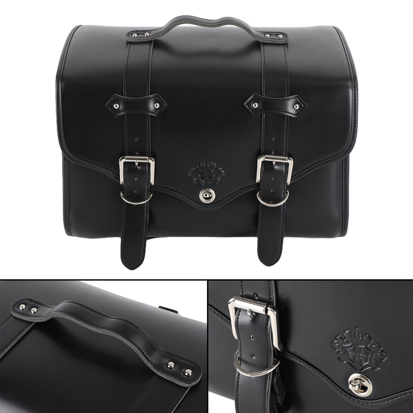 Nessuna perforazione richiesta sella Borsa per sedile posteriore per moto Borsa posteriore per coda Borsa da viaggio impermeabile Deposito per casco Generico