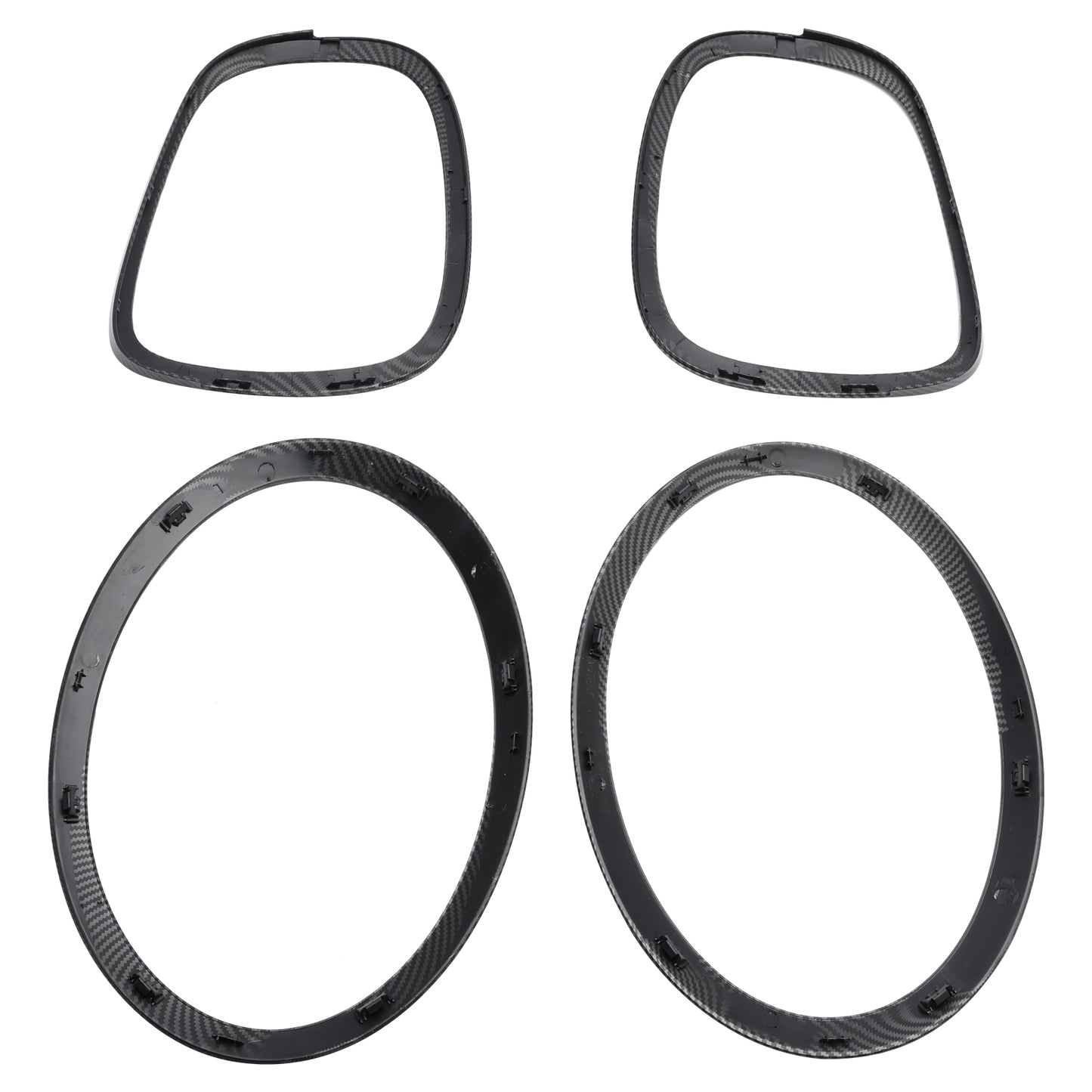 Set di anelli per castone surround con rivestimento per fanale posteriore da 4 pezzi per MINI F55 F56 F57