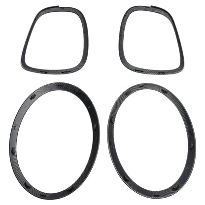 Set di anelli per castone surround con rivestimento per fanale posteriore da 4 pezzi per MINI F55 F56 F57