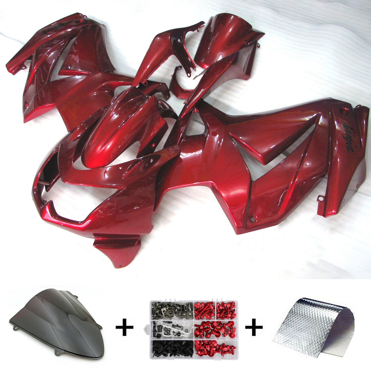 Kit carenatura ABS di plastica per Kawasaki EX250 Ninja250R 2008-2012