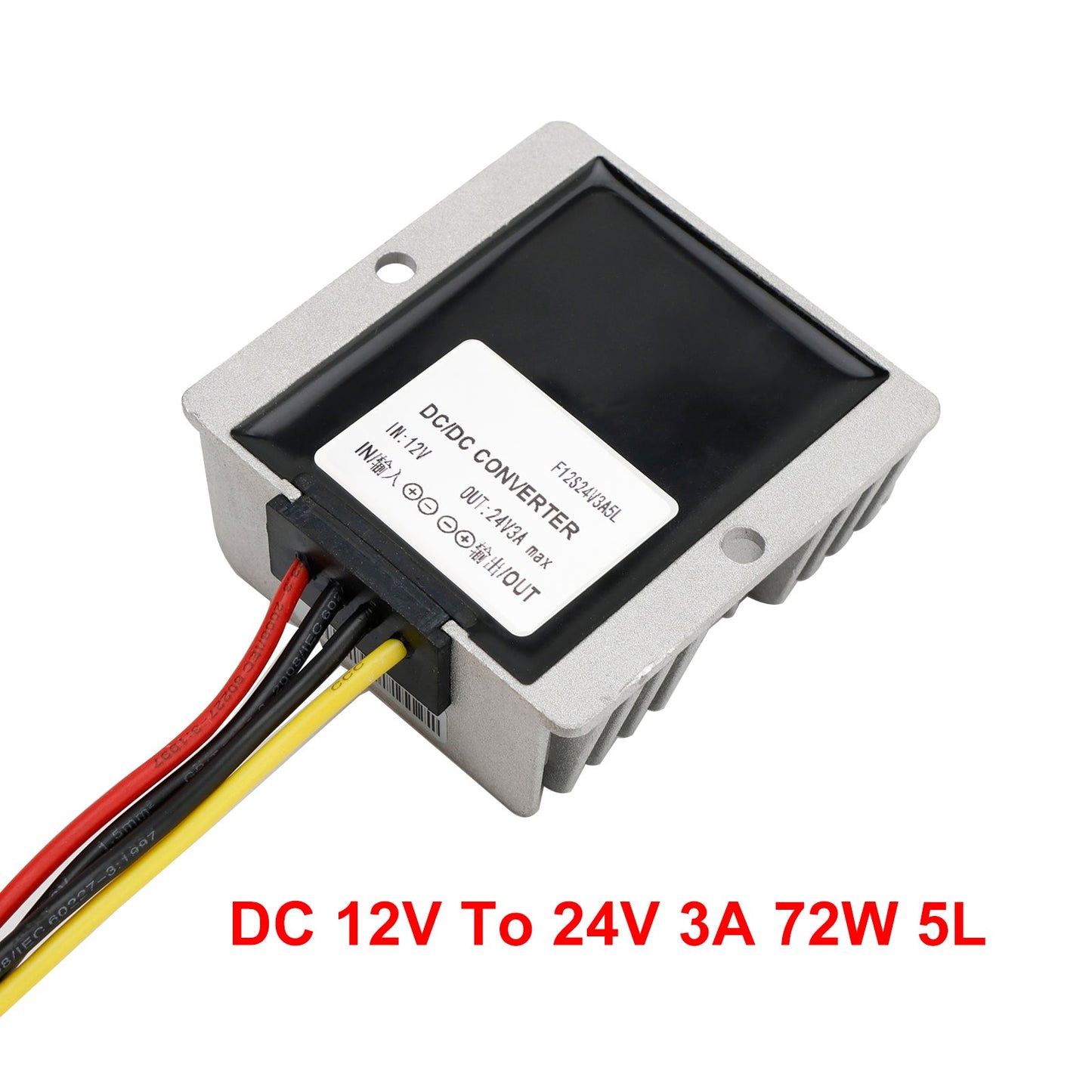 Modulo regolatore di tensione convertitore di potenza step-up DC-DC da 12 V a 24 V 3 A 72 W