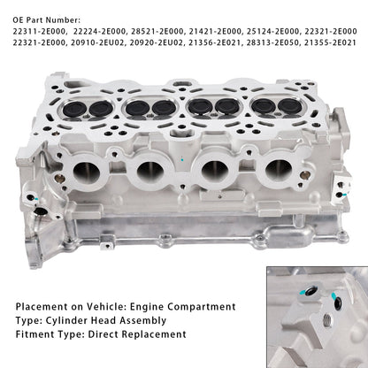 Gruppo testata cilindro Kia Forte (YD) G4NB 2013–2016 22311-2E000 22321-2E000