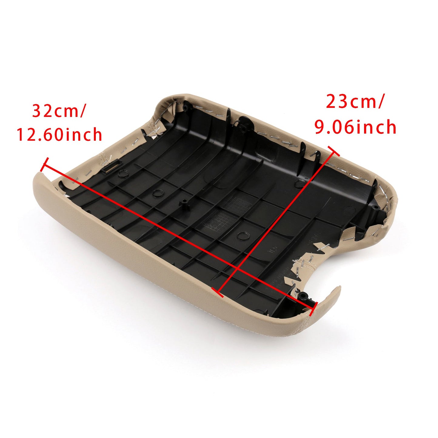 Coperchio della console centrale del bracciolo in pelle beige per Honda Accord 2008-2012