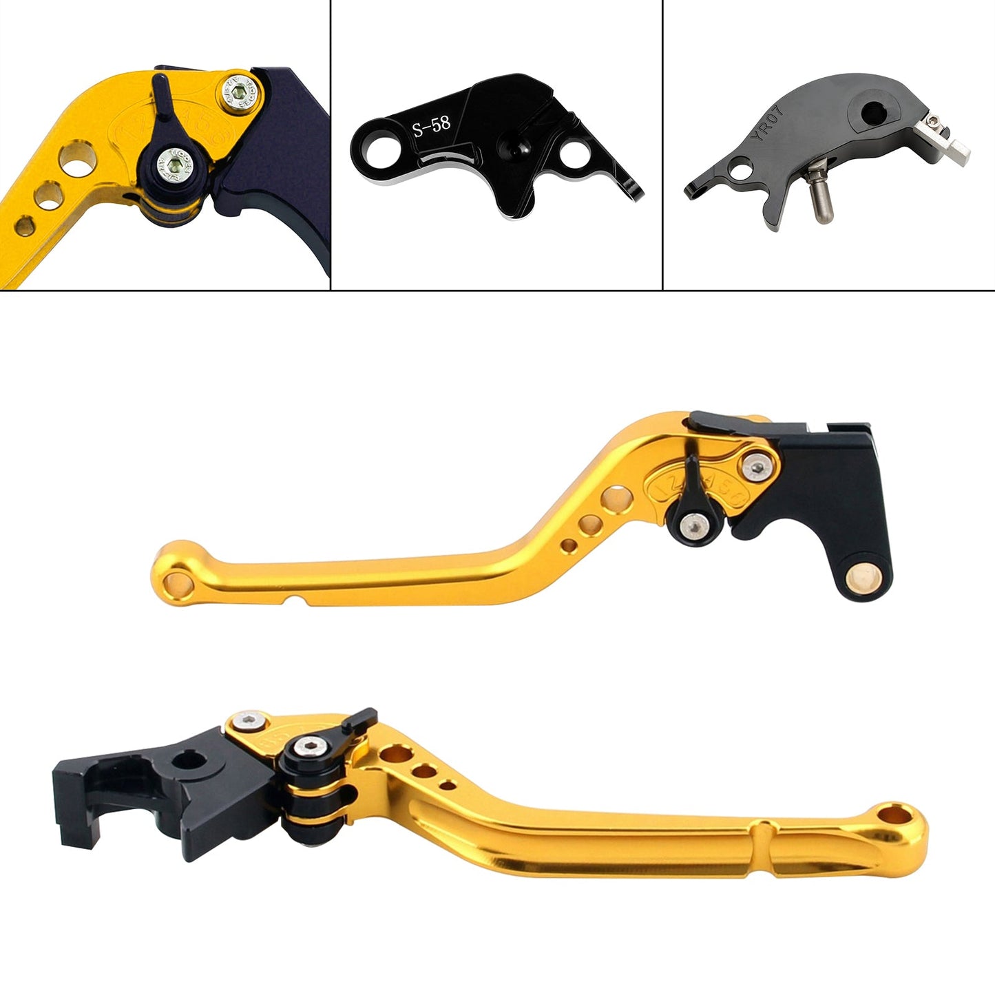 Leva frizione freno lunga adatta per YAMAHA YZF R7 MT-10/SP FZ-10/SP 2022-23