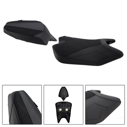 Kit sella conducente e passeggero Rs 457 per Aprilia RS457 2024-2025, cuscino in PU rosso.