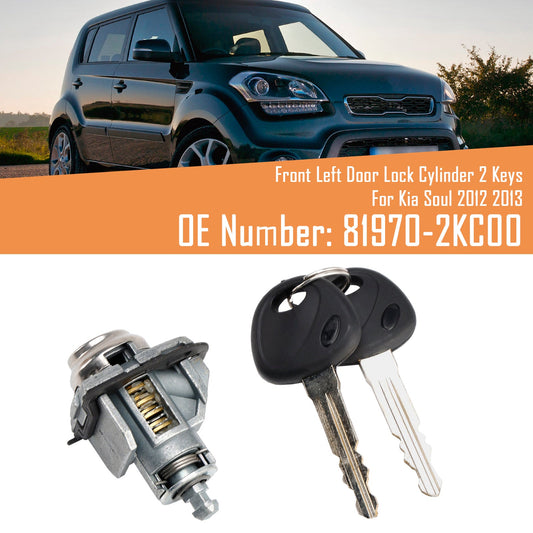 Cilindro serratura portiera anteriore sinistra 2 chiavi 81970-2KC00 per Kia Soul 2012 2013