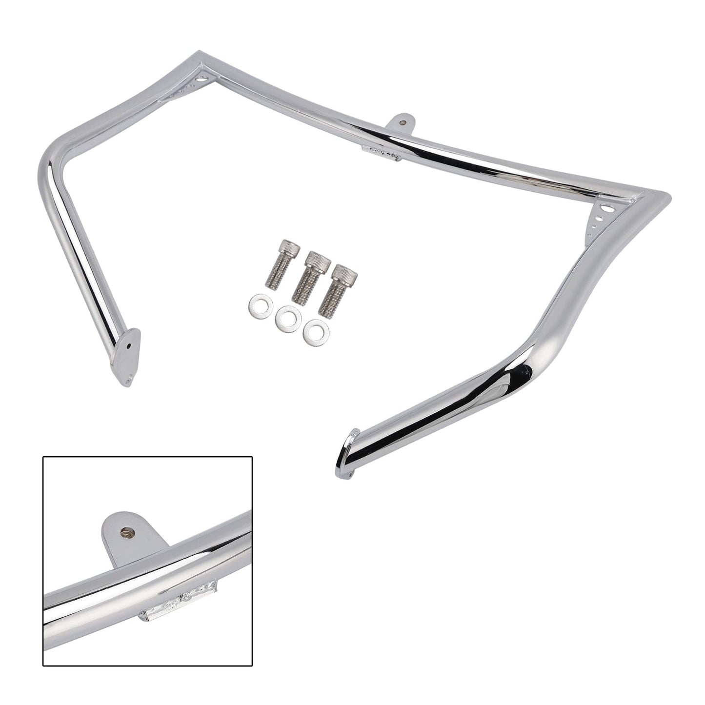 Protezione paraurti antiurto cromata per Touring Road King Custom EFI FLHRSI 2004-2006