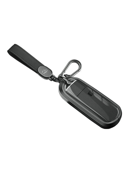 Custodia per chiave auto in TPU nero in lega di alluminio con fibbia per Mazda CX-4 CX-5