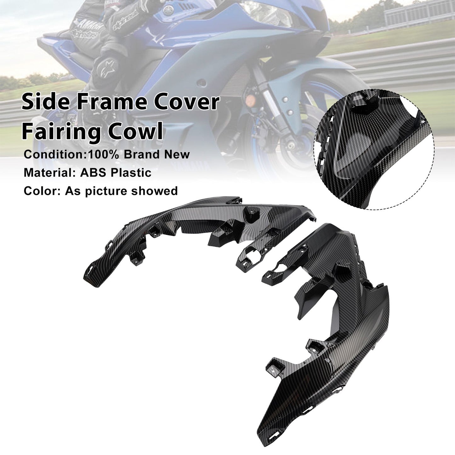 Carenatura del coperchio del telaio laterale centrale Yamaha YZF-R3 R25 2025-2026