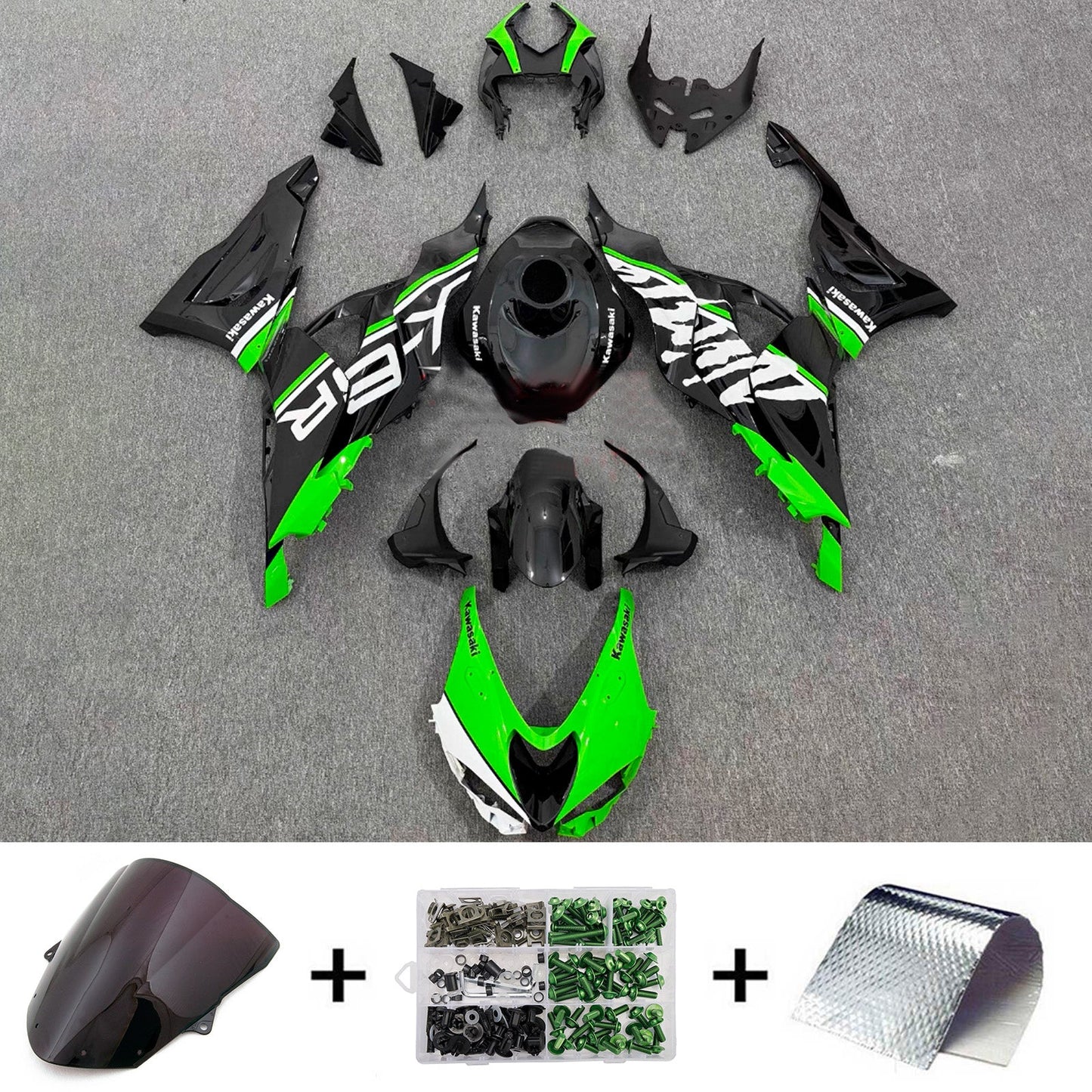 Kit carenatura iniezione in plastica ABS adatto per Kawasaki ZX-6R 2024-2026