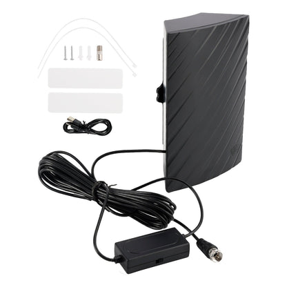 Antenna TV per interni ed esterni con doppio amplificatore Antenna TV DVB-T2 per la casa