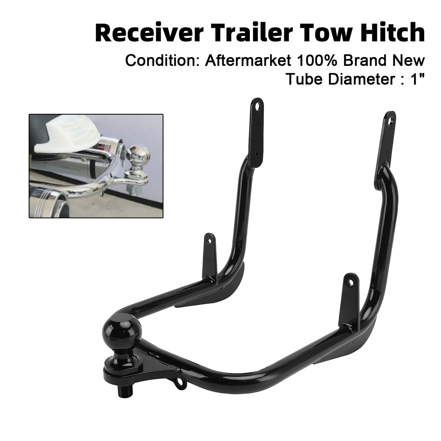 Gancio di traino per rimorchio Harley Road King/FLHR 2009-2023