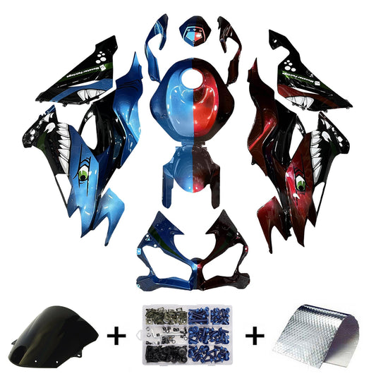 Kit carenatura iniezione in plastica ABS adatto per Kawasaki ZX6R 2019-2023