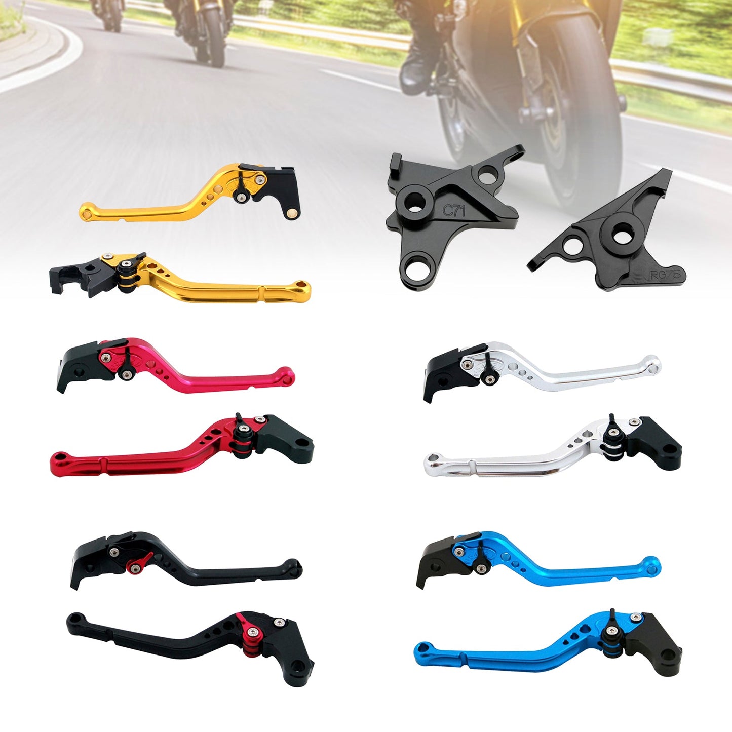 Leva frizione freno lunga adatta per BMW R NINE T /PURE/RACER 2017-2023