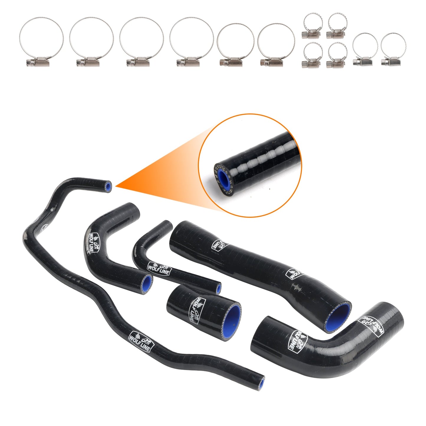 Kit tubo flessibile refrigerante radiatore in silicone BMW S1000XR 2021-2024