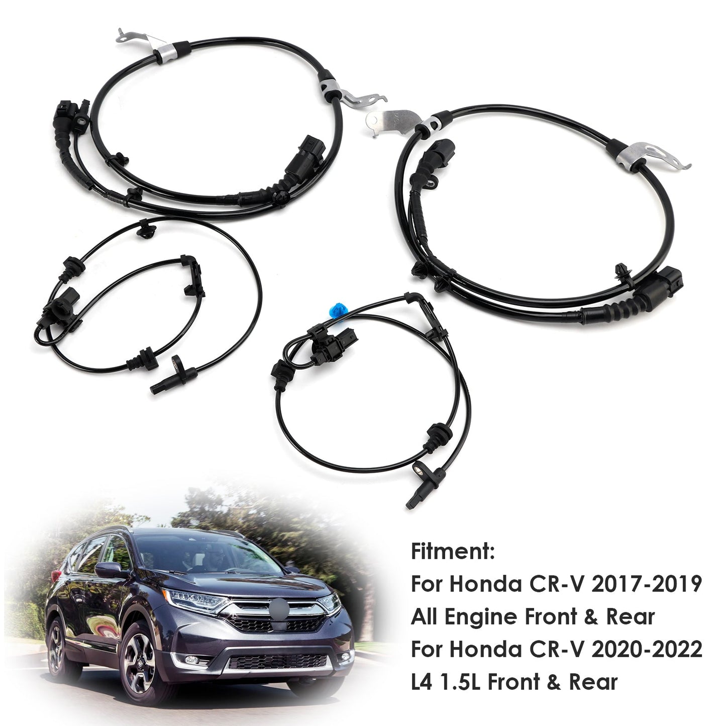Set di 4 sensori di velocità ruota ABS anteriori e posteriori per Honda CR-V 2017-2022