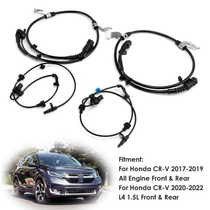 Set di 4 sensori di velocità ruota ABS anteriori e posteriori per Honda CR-V 2017-2022