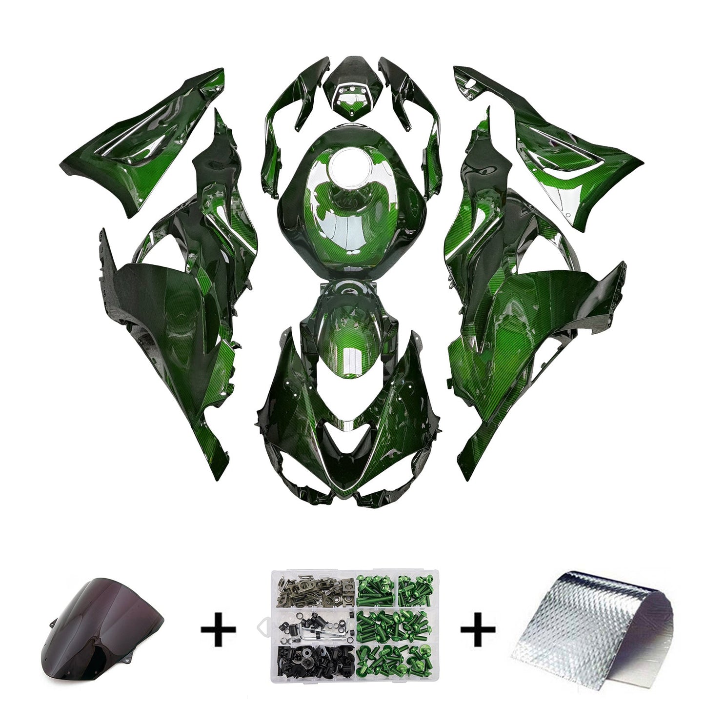 Kit carenatura iniezione in plastica ABS adatto per Kawasaki ZX-6R 2024-2026
