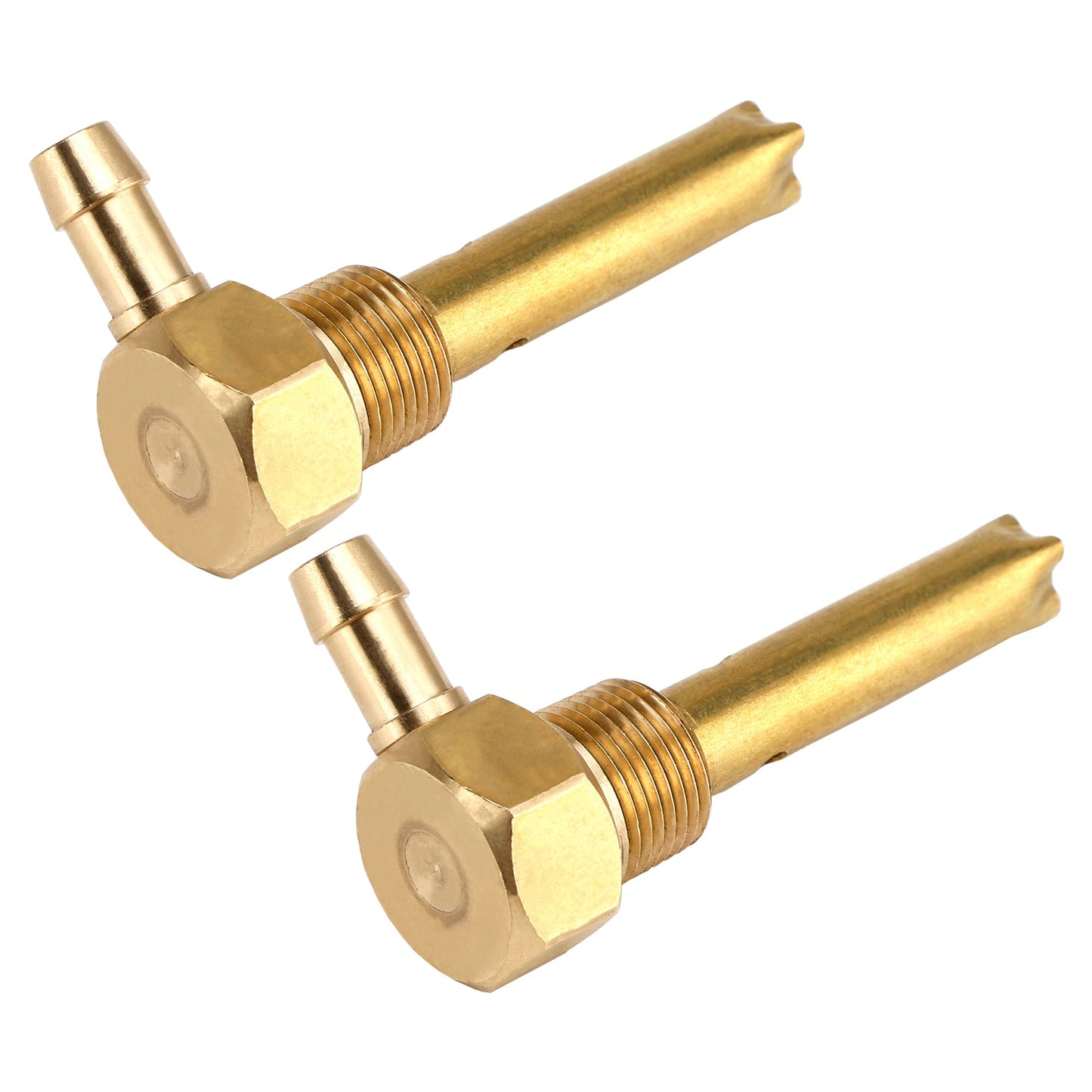 2 tubi flessibili da 5/16"" ID per sfiato serbatoio carburante filettatura 3/8""-18NPTF per serbatoi piccoli e grandi