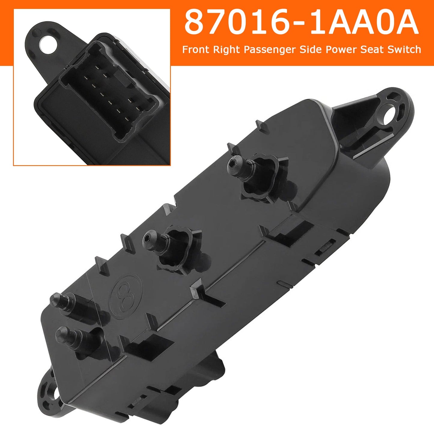 Interruttore sedile elettrico lato passeggero anteriore destro 87016-1AA0A per Nissan 2009-2013