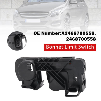Interruttore di finecorsa del cofano A2468700558 per Mercedes-Benz W176 C117 X117 X156 2011-19