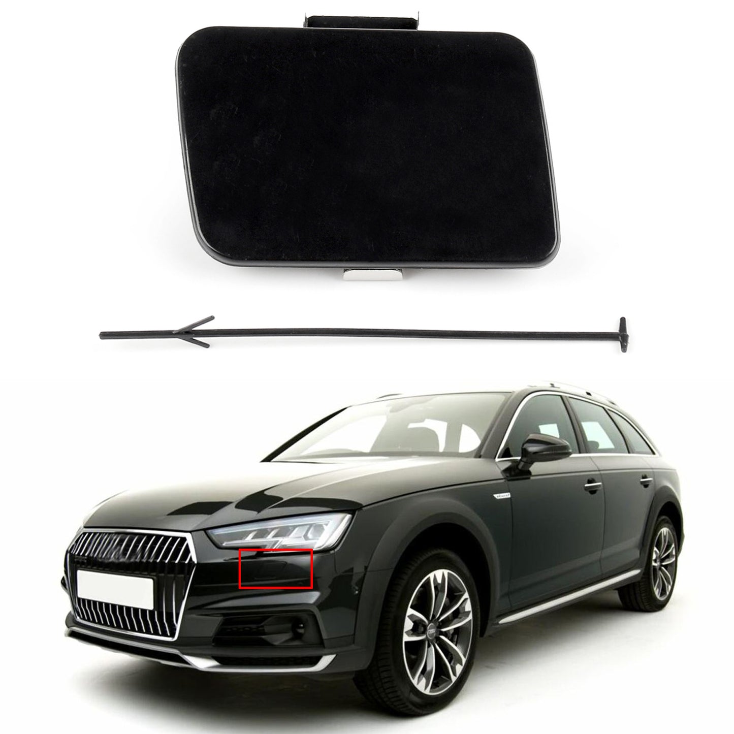 Coperchio Gancio Traino Paraurti Anteriore Primered Per Audi A4 B6 2002-2005