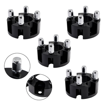 Kit distanziali per ruote da 2"" per carrelli da golf, dadi ruota neri per Yamaha Club Car Ezgo