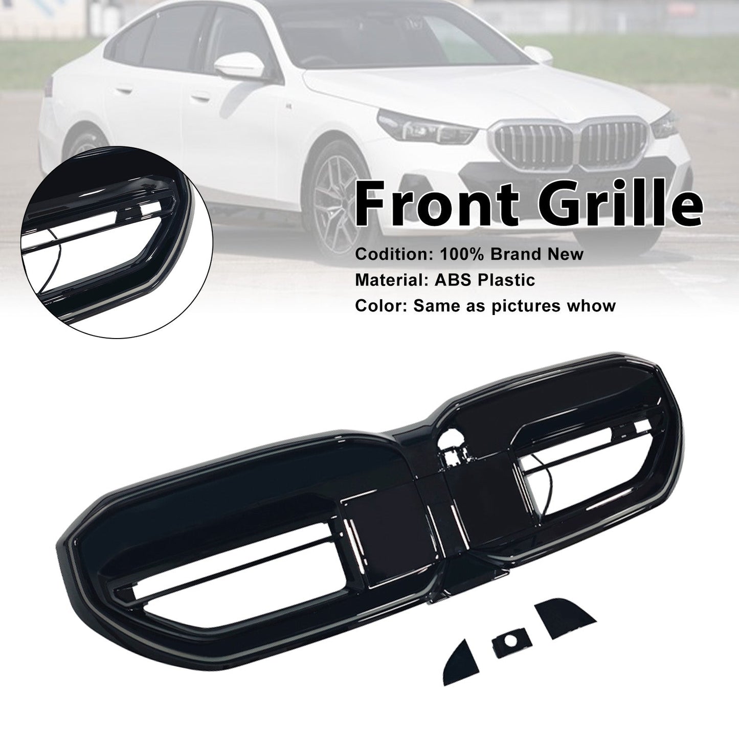 Griglia paraurti anteriore stile M60 per BMW Serie 5 I5 G60 G61 G68 2024+