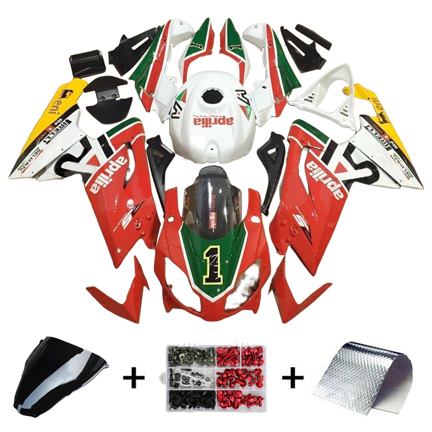 Kit carenatura BODYWORK ABS in plastica adatta per Aprilia RS125 2006-2011