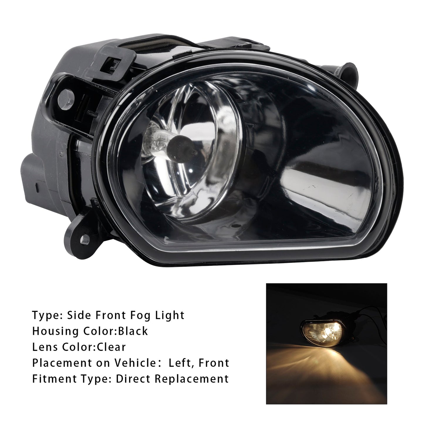 2004-2007 Audi A8 D3 1 pezzo Fendinebbia paraurti anteriore lato guida sinistro