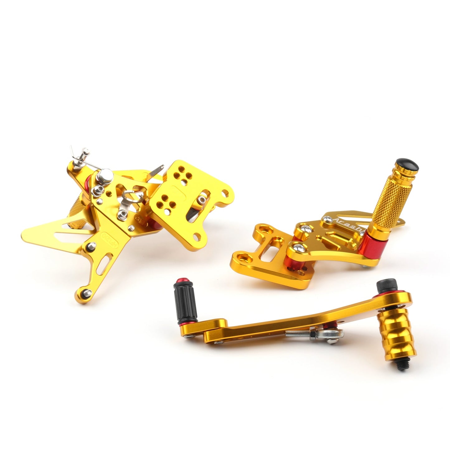 Pedane arretrate in alluminio CNC per Suzuki GSX-R1000 GSX-R1000R GSX-R1000X 2017-2023 / ABS