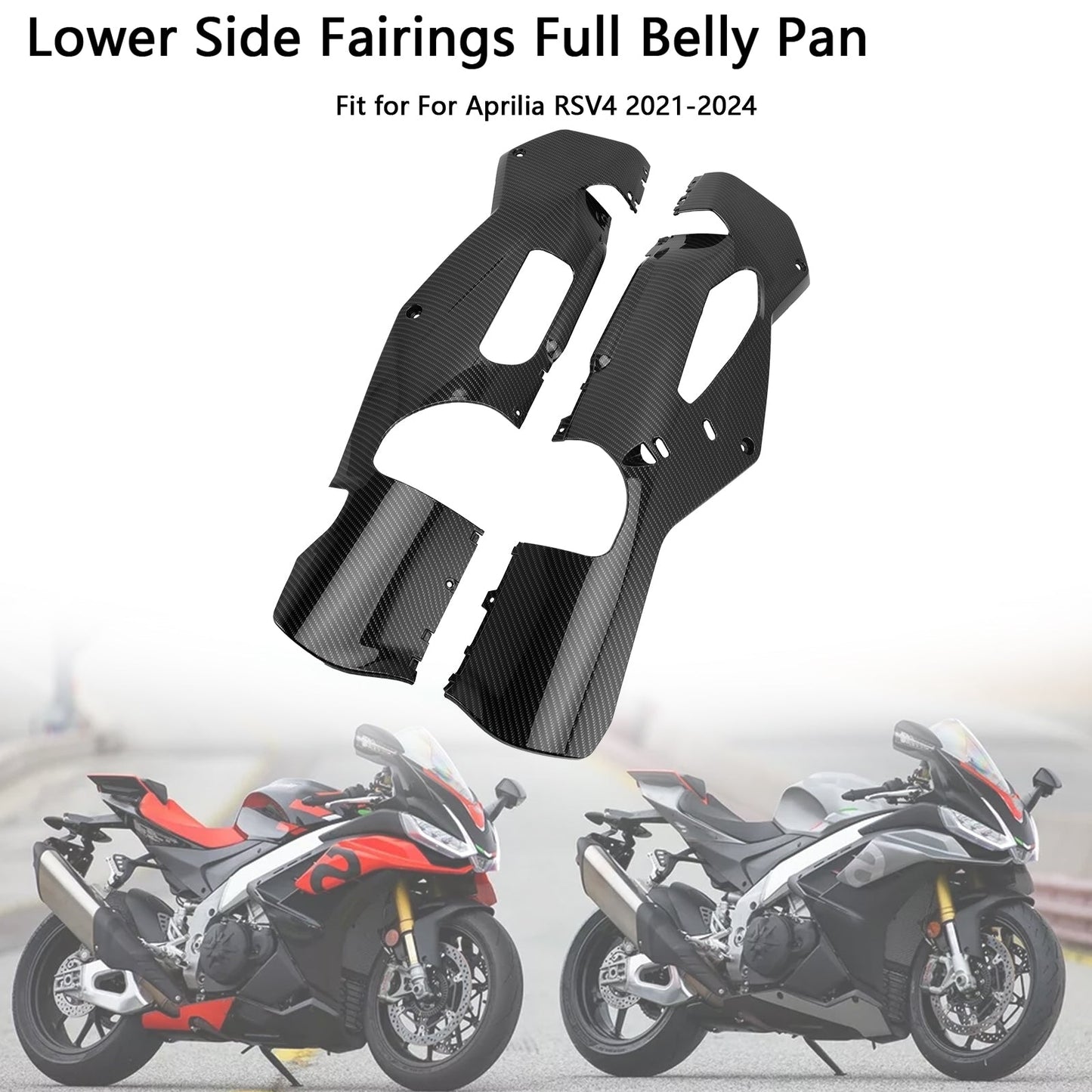 Carene laterali inferiori Aprilia RSV4 2021-2024, piastra di copertura completa della carenatura