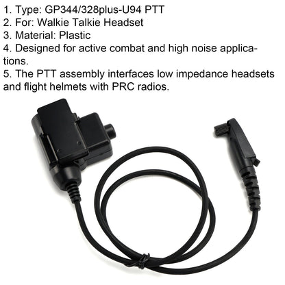 GP344/328plus-U94 PTT per GP344 GP388 EX500 EX600 HD2 RB47 RT89 RT68 RT87 RT83