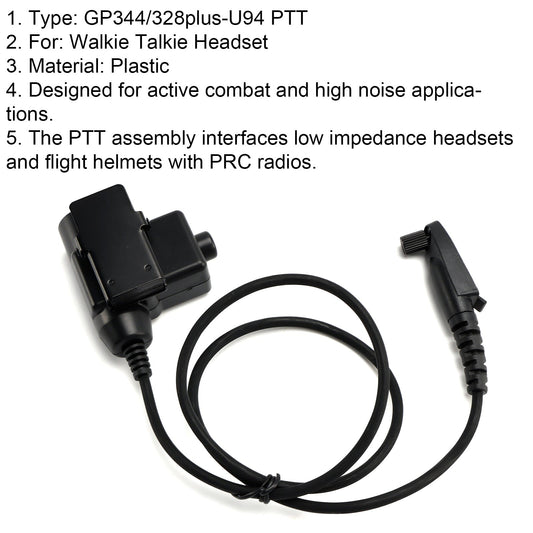 GP344/328plus-U94 PTT per GP344 GP388 EX500 EX600 HD2 RB47 RT89 RT68 RT87 RT83
