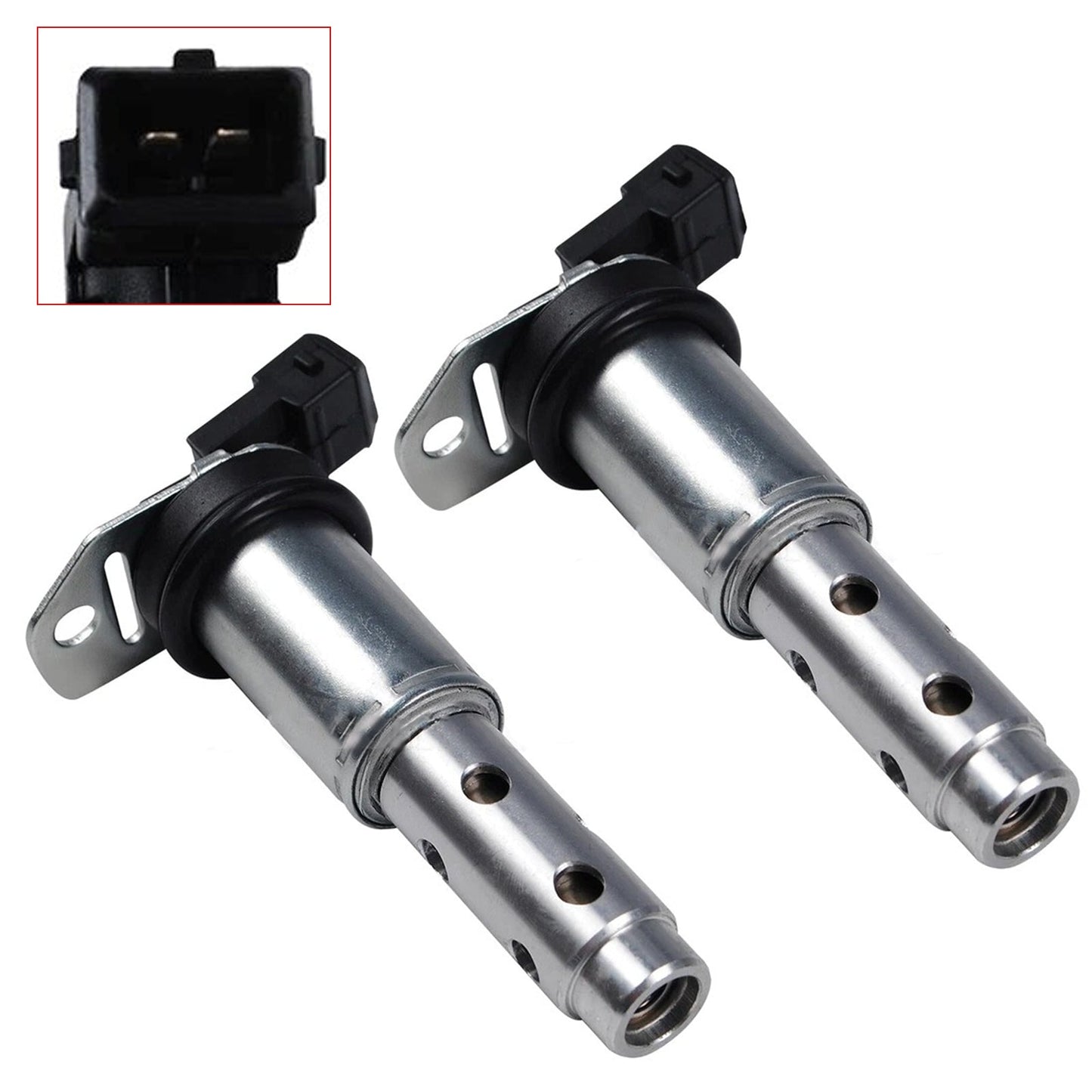 2 pezzi Solenoide di fasatura della valvola di controllo dell'olio VVT 11367585425 per BMW 1 E81 2006-2012
