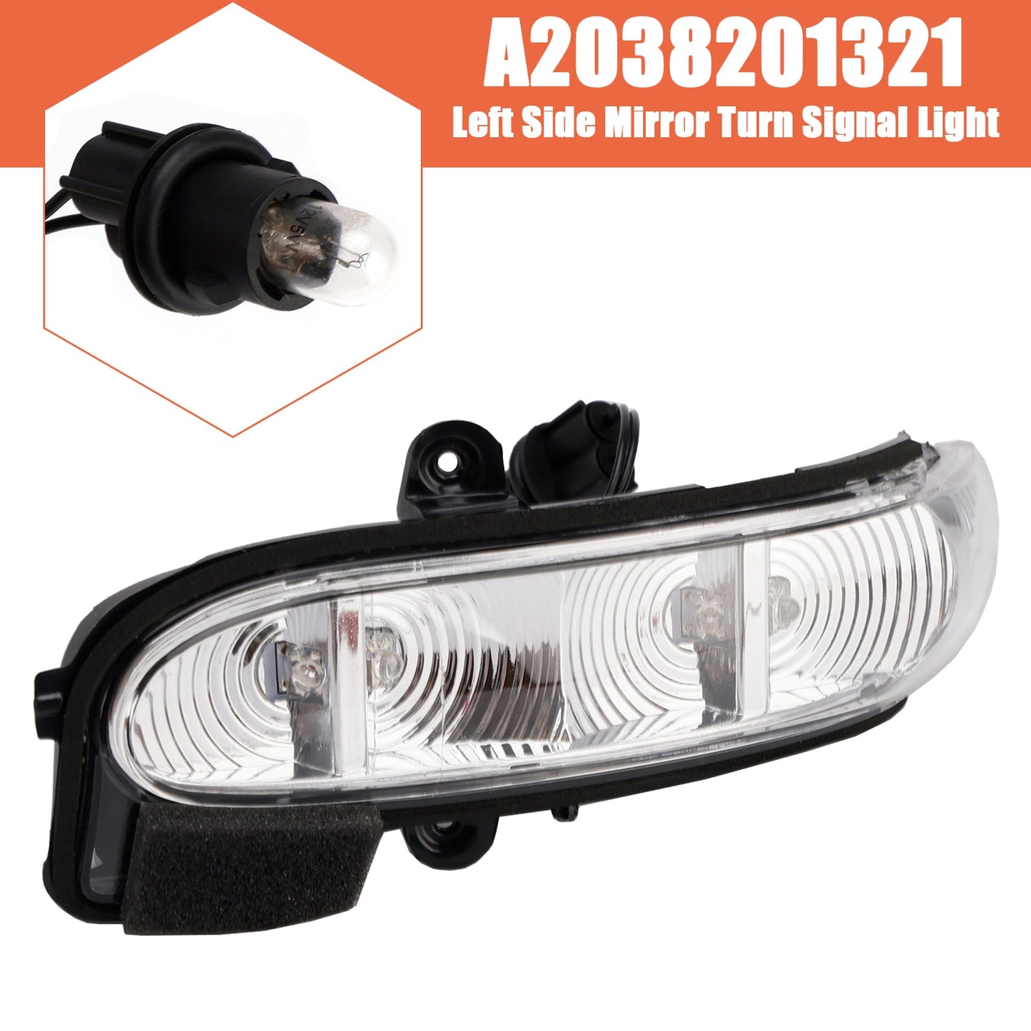 Indicatore di direzione specchietto laterale sinistro per Mercedes-Benz W211 S211 W463 A2038201321