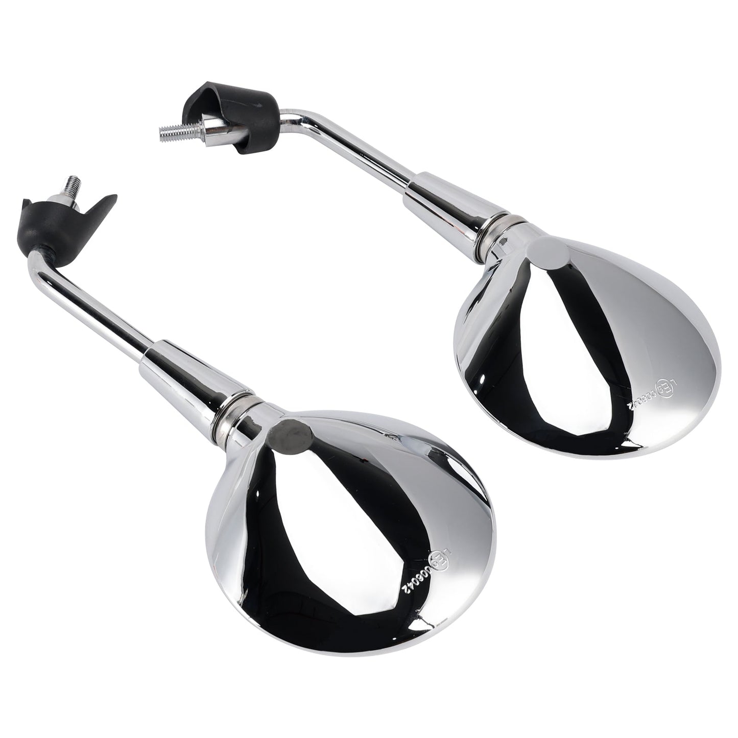 COPPIA SPECCHIETTI SHORTY CROMATI PER VESPA PRIMAVERA 50-125 SPRINT 50-150 GTS 125 300