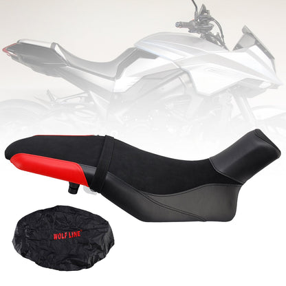 Sella passeggero completa per Suzuki Katana 2019-2024 +20 mm, nera