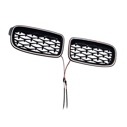 Griglia anteriore a doppio rene diamantata per BMW Serie 3 F30 F31 F35 2012-2019