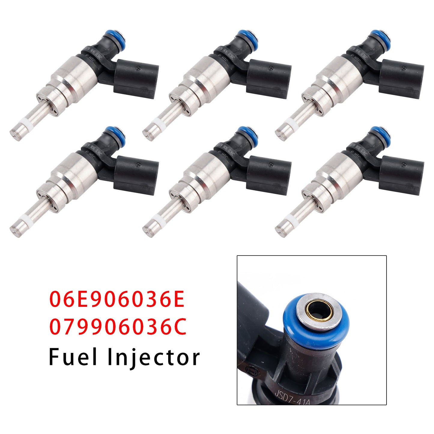 6 iniettori di carburante per Audi A4 A5 A6 Q5 3.2L V6 06E906036E 079906036C