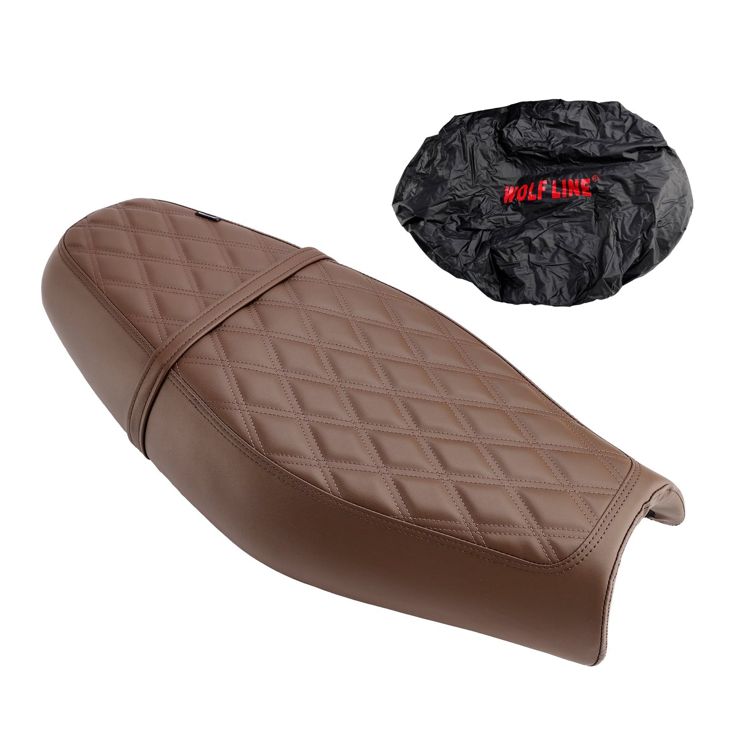 Sostituisci il sedile anteriore posteriore del conducente e del passeggero nero per Street Twin Speed Twin 900 BrownC