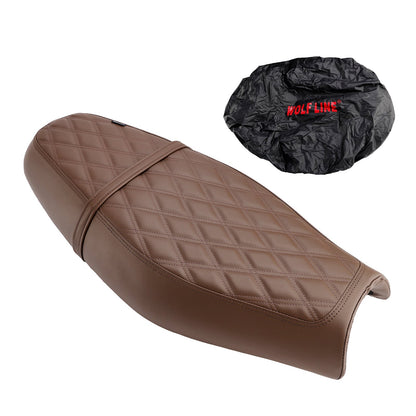 Sostituisci il sedile anteriore posteriore del conducente e del passeggero nero per Street Twin Speed Twin 900 BrownC