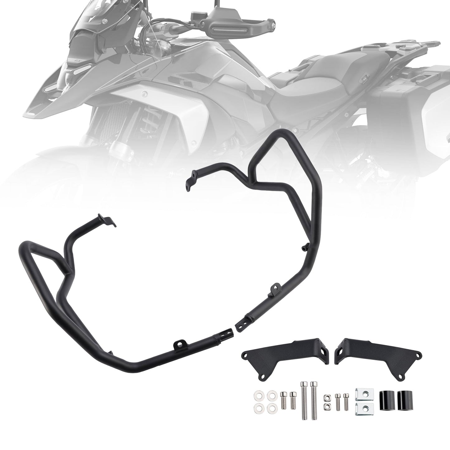 Barra di protezione motore superiore per BMW R1300GS 2024-2025, telaio in acciaio cromato