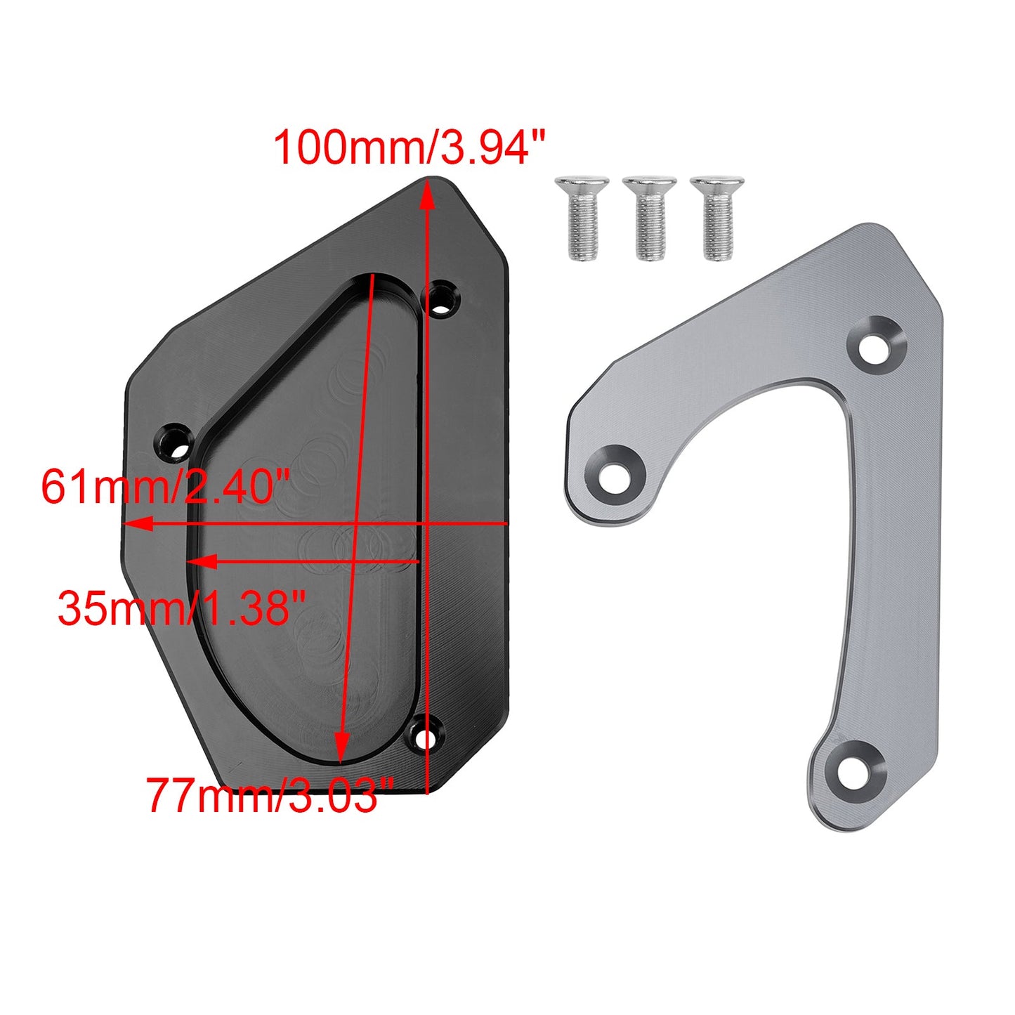 Piastra di estensione per cavalletto adatta per Suzuki V-strom 650 DL650 XT 2011-2024