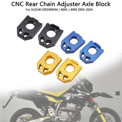 Blocco asse tendicatena posteriore CNC SUZUKI DRZ400SM 400S 400E 2005-2024
