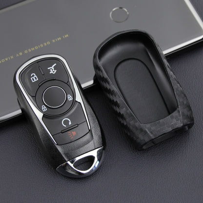 Custodia in pelle e silicone per chiave auto con fibbia per Buick