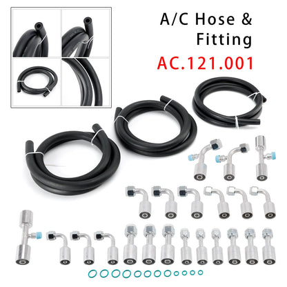 AC.121.001 Raccordo universale per tubo flessibile A/C #6#8#10 da 6,5 piedi per condizionatori d'aria personalizzati