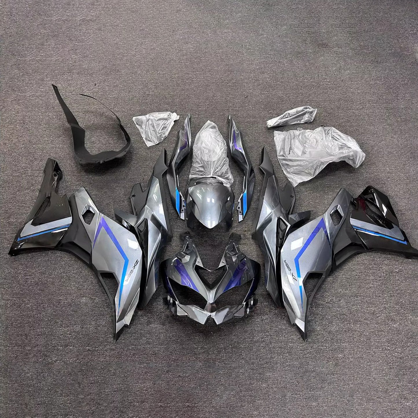 Kit carenatura iniezione adatto per Kawasaki Ninja ZX-25R ZX-4R ZX-4RR 2019-2026
