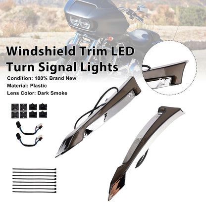 Indicatori di direzione a LED per parabrezza per Touring Road Glide 2014-2023